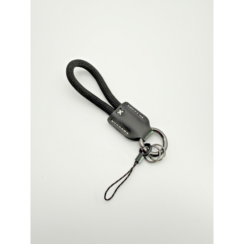 Black Wrist Strap Lanyard Keychain Camera Phone Hand Strap w/ Clip